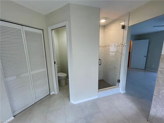 Bathroom, Glass Shower, Interior, Marble Walls