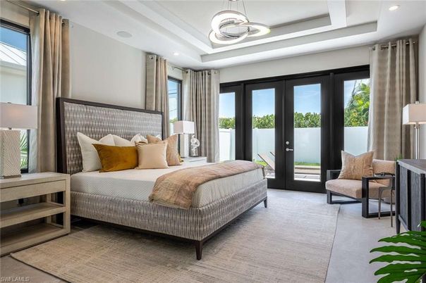 Bedroom, Interior, Pendant Lights, Recessed Lighting