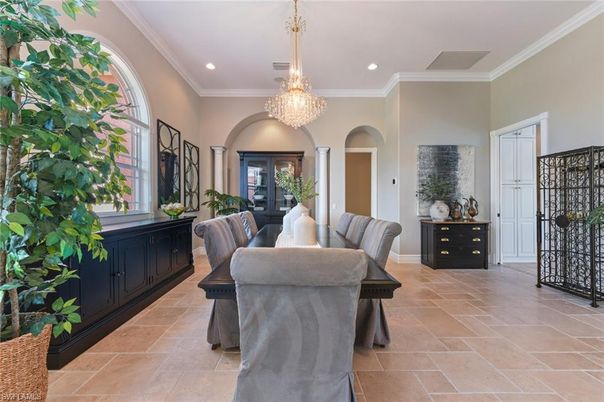 Chandelier, Dining room, Interior, Recessed Lighting