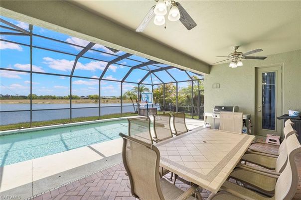 Dining room, Glass Ceilings, Interior, Pool, Sun Room, Water