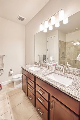 Bathroom, Dual Sink Vanities, Glass Shower, Interior