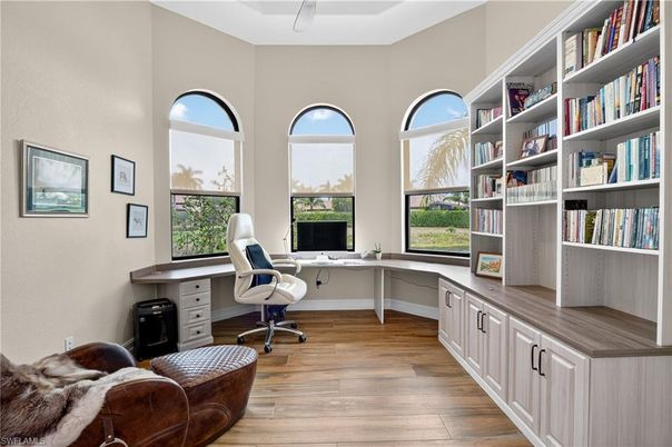 Home Office, Interior, Wood Texture Flooring