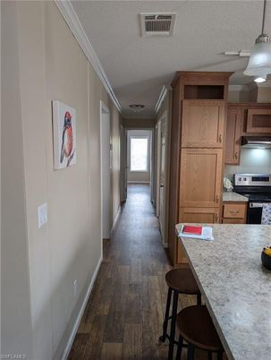 Interior, Kitchen, Pendant Lights, Wood Texture Flooring