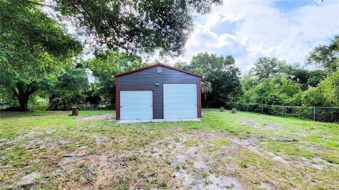 Backyard, Detached Garage, Exterior