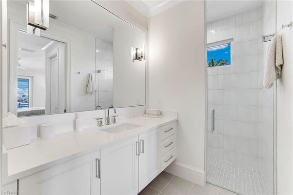 Bathroom, Dual Sink Vanities, Glass Shower, Interior