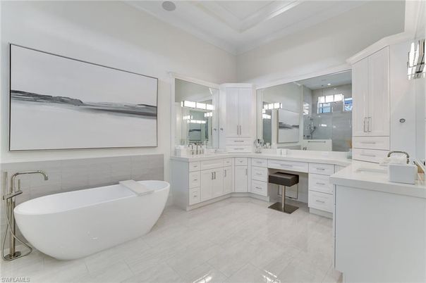 Bathroom, Dual Sink Vanities, Free Standing Baths, Interior