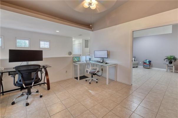 Home Office, Interior, Recessed Lighting