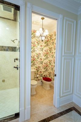 Bathroom, Chandelier, Interior, Pendant Lights