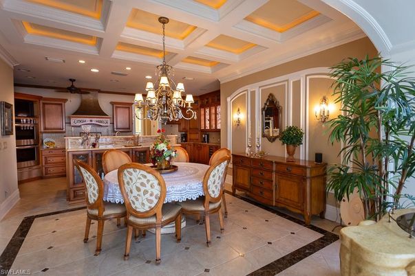 Chandelier, Dining room, Interior, Kitchen, Recessed Lighting