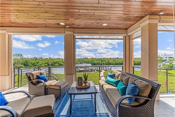 Interior, Recessed Lighting, Sun Room, Water, Wooden Ceilings