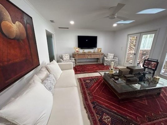 Interior, Living room, Recessed Lighting