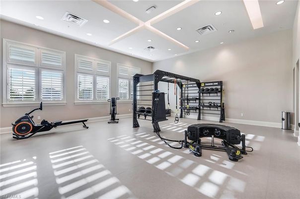 Fitness Equipment, Interior, Recessed Lighting