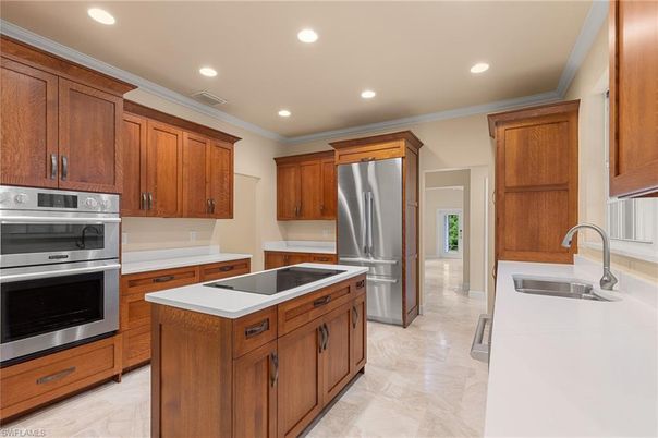 Interior, Kitchen, Recessed Lighting, Stainless Steel Appliances