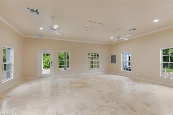 Empty room, Interior, Recessed Lighting