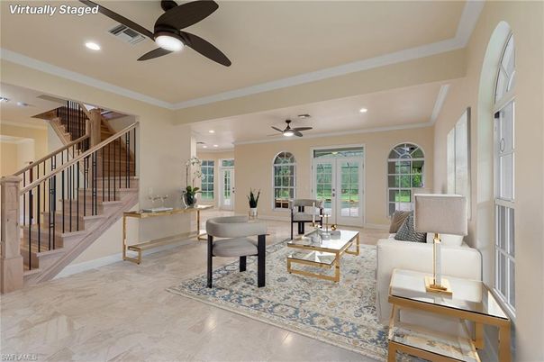 Interior, Living room, Recessed Lighting