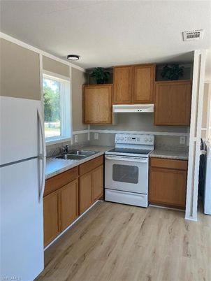 Interior, Kitchen, Wood Texture Flooring