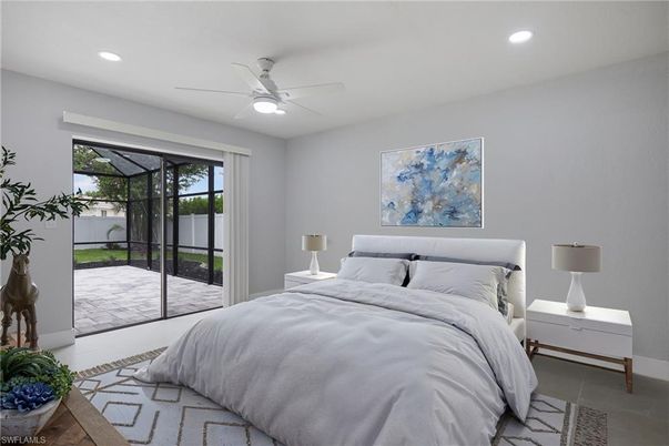 Bedroom, Interior, Recessed Lighting