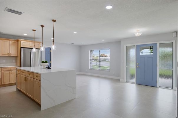 Interior, Kitchen, Pendant Lights, Recessed Lighting, Stainless Steel Appliances