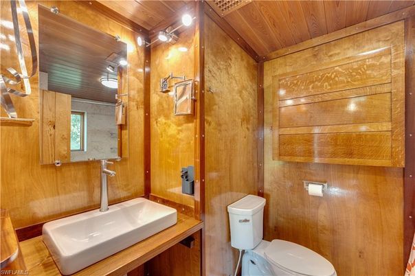 Bathroom, Interior, Wooden Ceilings, Wooden Walls