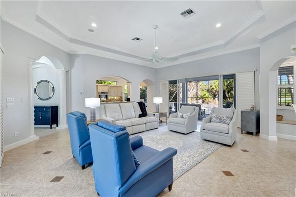 Interior, Living room, Recessed Lighting
