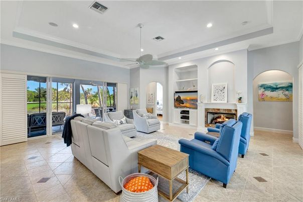 Fireplace, Interior, Living room, Recessed Lighting