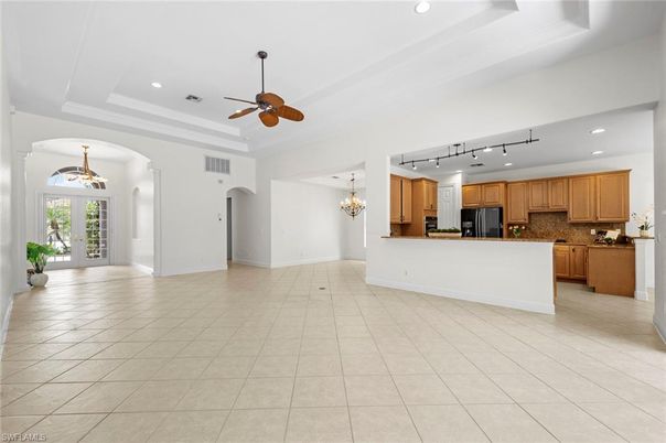 Chandelier, Interior, Kitchen, Recessed Lighting
