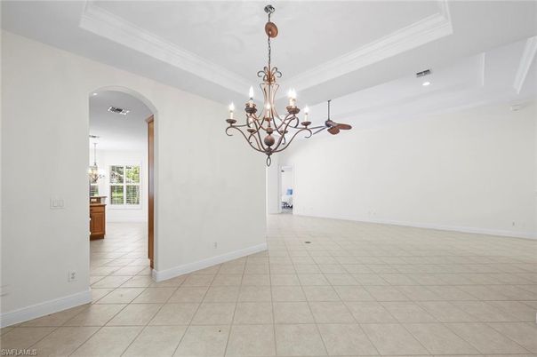 Chandelier, Empty room, Interior, Recessed Lighting