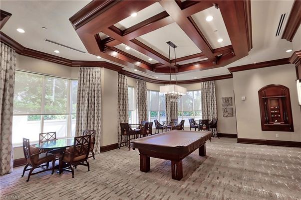 Billiard Table, Chandelier, Dining room, Game Room, Interior, Recessed Lighting