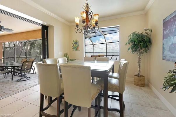Chandelier, Dining room, Interior, Sun Room, Water