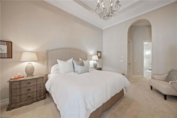 Bedroom, Chandelier, Interior