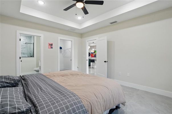 Bedroom, Interior, Recessed Lighting