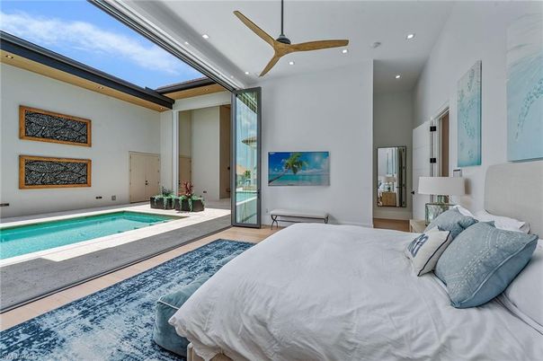 Bedroom, Interior, Pool, Recessed Lighting