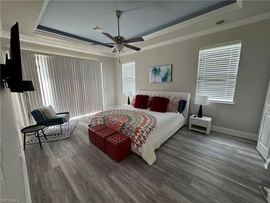 Bedroom, Interior, Wood Texture Flooring