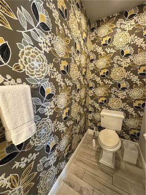 Bathroom, Interior, Wood Texture Flooring