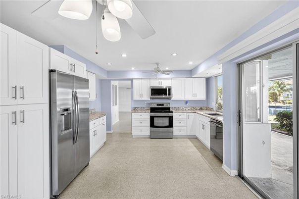 Interior, Kitchen, Recessed Lighting, Stainless Steel Appliances
