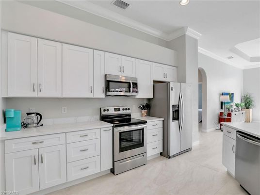 Interior, Kitchen, Recessed Lighting, Stainless Steel Appliances