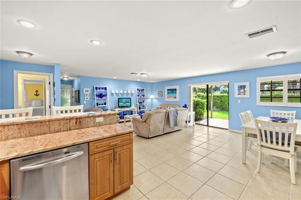 Dining room, Fireplace, Interior, Kitchen, Living room, Recessed Lighting