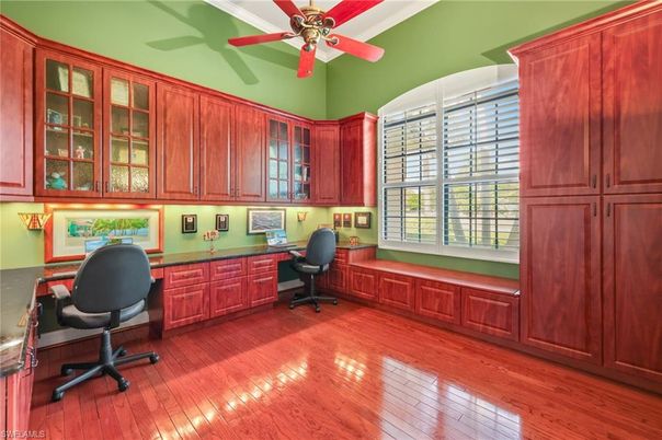 Home Office, Interior, Wood Texture Flooring