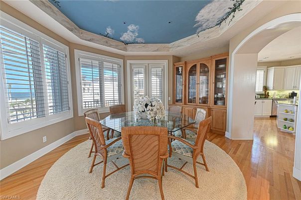 Dining room, Interior, Wood Texture Flooring