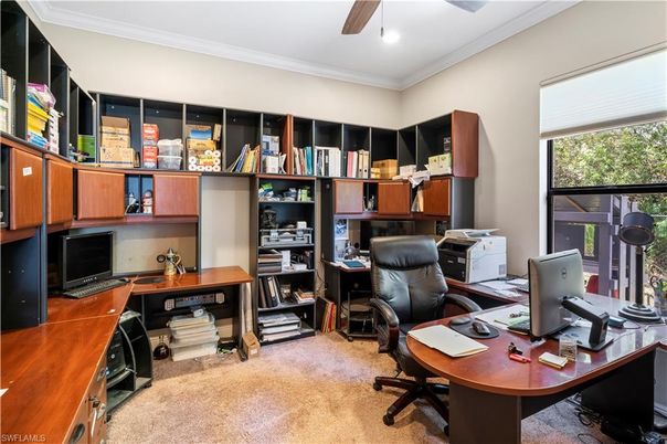 Home Office, Interior, Recessed Lighting