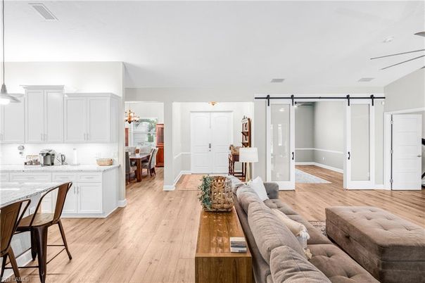 Dining room, Interior, Kitchen, Living room, Wood Texture Flooring