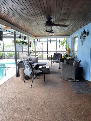 Interior, Living room, Pool, Sun Room, Wooden Ceilings