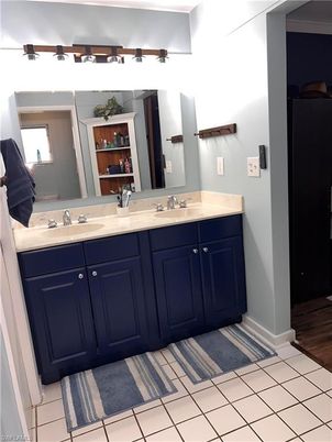 Bathroom, Dual Sink Vanities, Interior, Wood Texture Flooring
