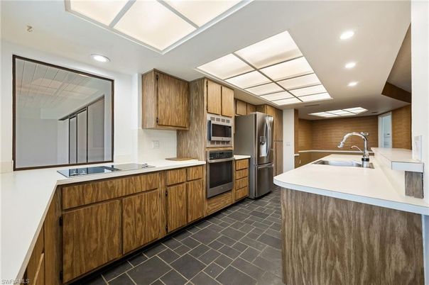 Interior, Kitchen, Recessed Lighting, Stainless Steel Appliances