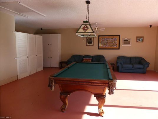 Billiard Table, Game Room, Interior, Pendant Lights