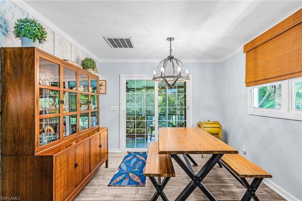 Chandelier, Home Office, Interior, Wood Texture Flooring