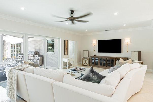 Interior, Living room, Recessed Lighting