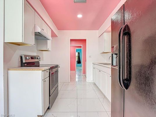 Interior, Kitchen, Marble, Recessed Lighting