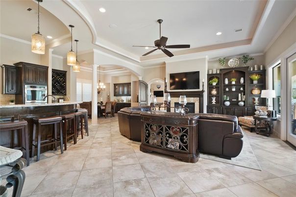 Dining room, Interior, Kitchen, Living room, Pendant Lights, Recessed Lighting
