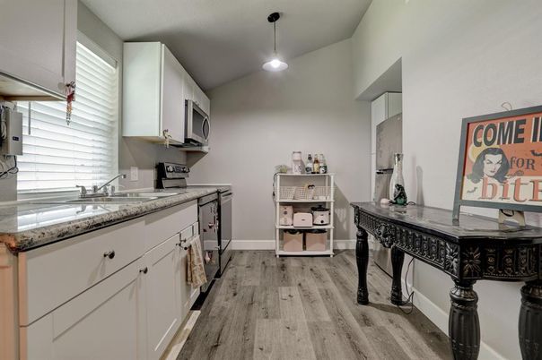 Interior, Kitchen, Wood Texture Flooring